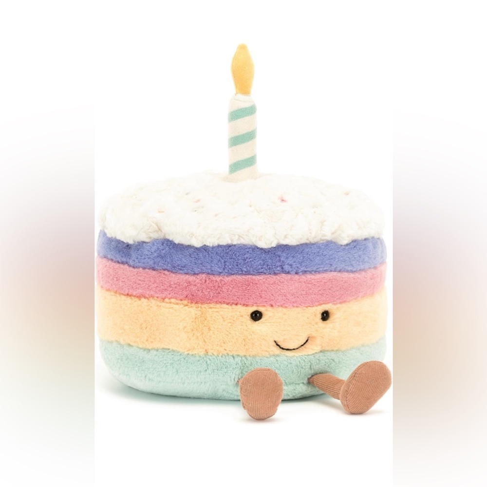 Jellycat Amuseables Rainbow Birthday Cake-Medium